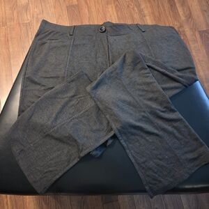 Charcoal Wide Leg Women's Pants